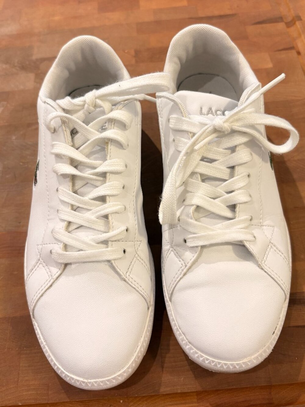 Lacoste White Leather Runners – Women’s Size 6 (EU 37)